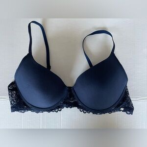 Lucky Brand Blue Lace Accent Bra Size 38C